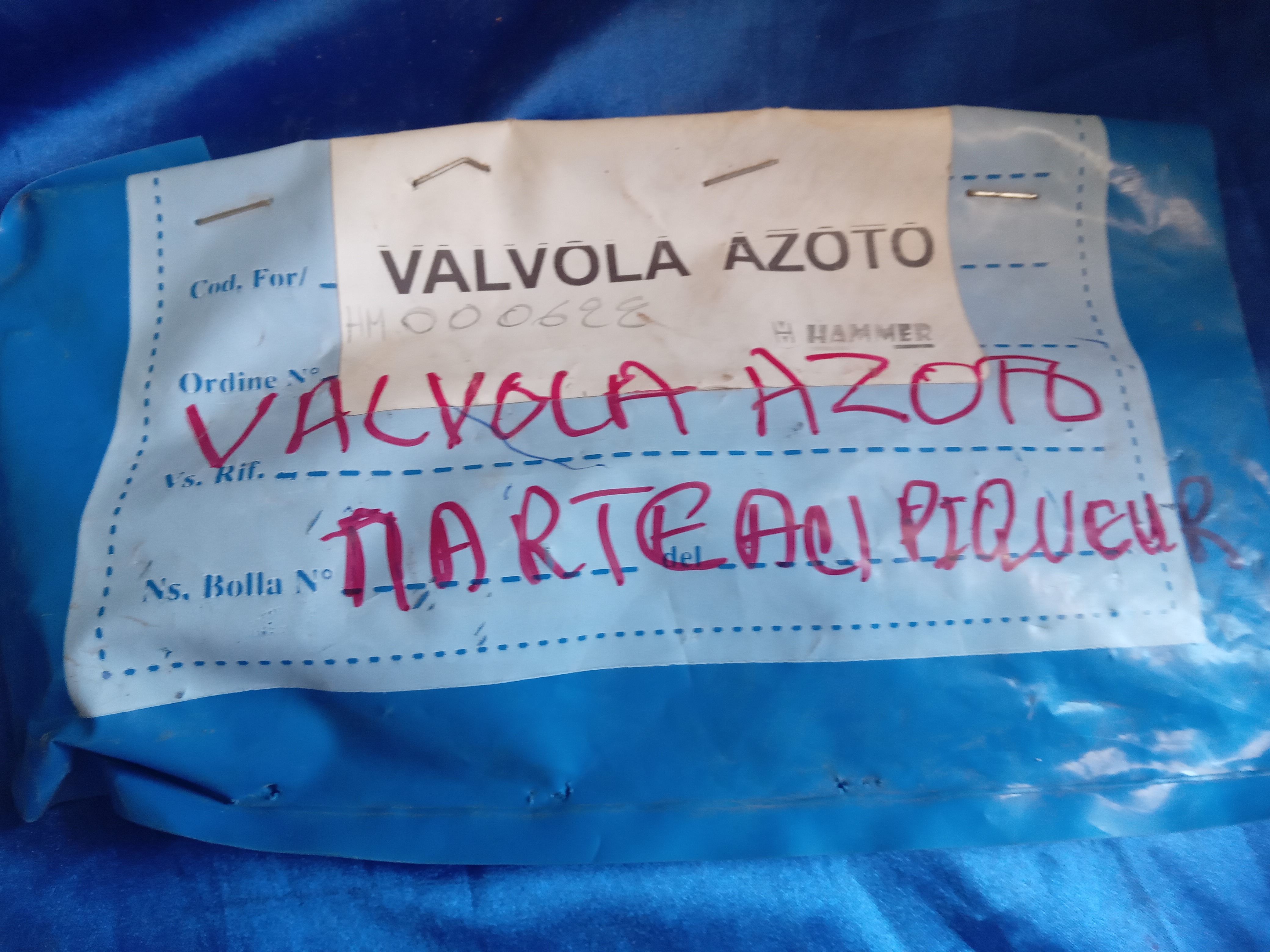 VALVOLA AZOTO