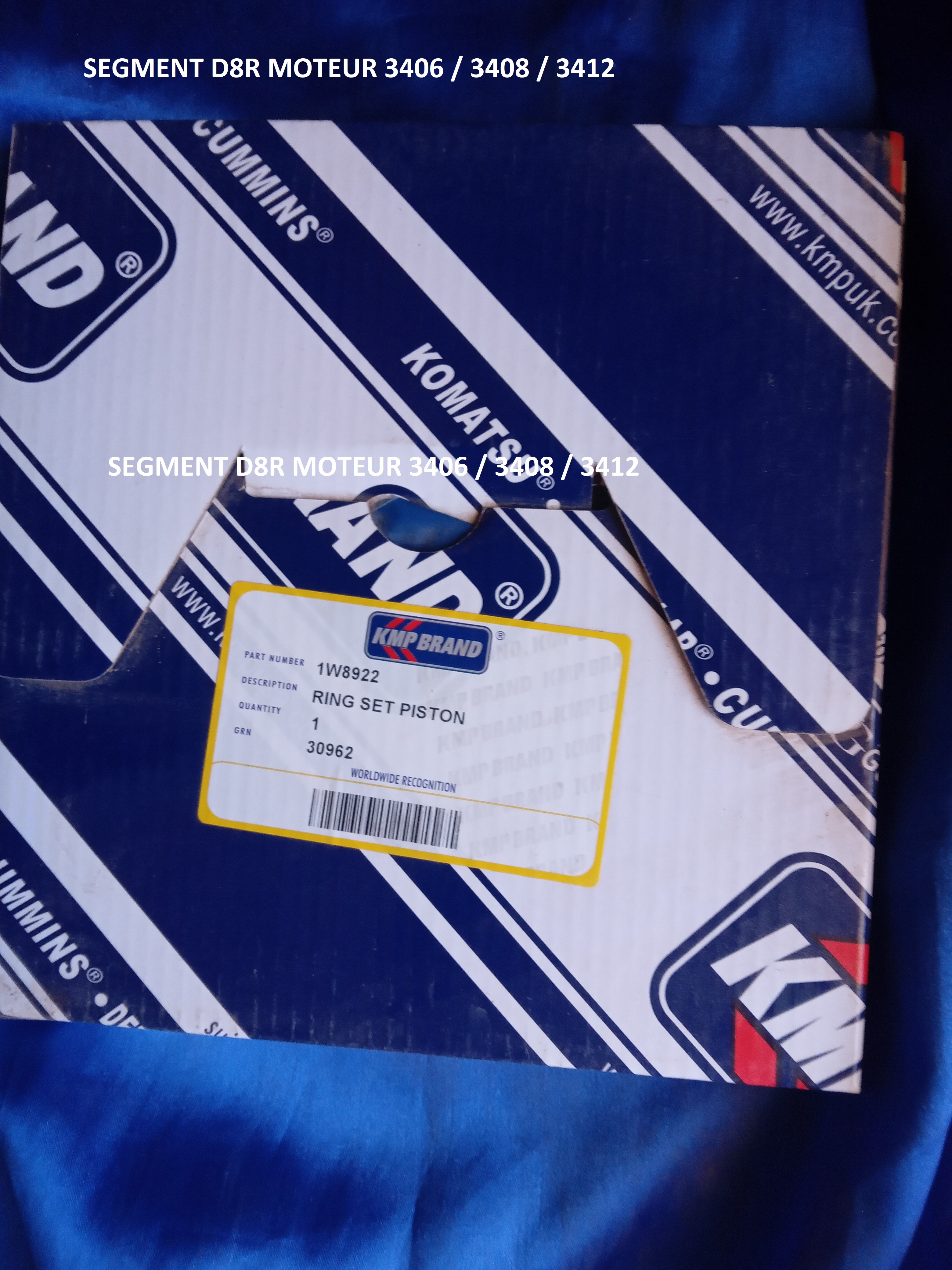 SEGMENT D8R MOTEUR 3406/ 3408/ 3412