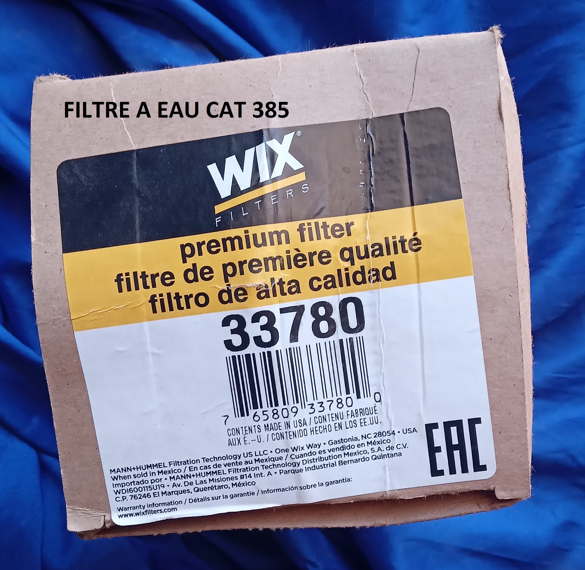 FILTRE EAU CAT 385